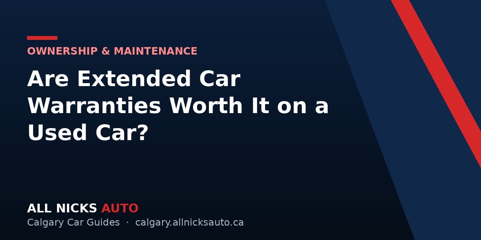 Are Extended Car Warranties Worth It on a Used Car?