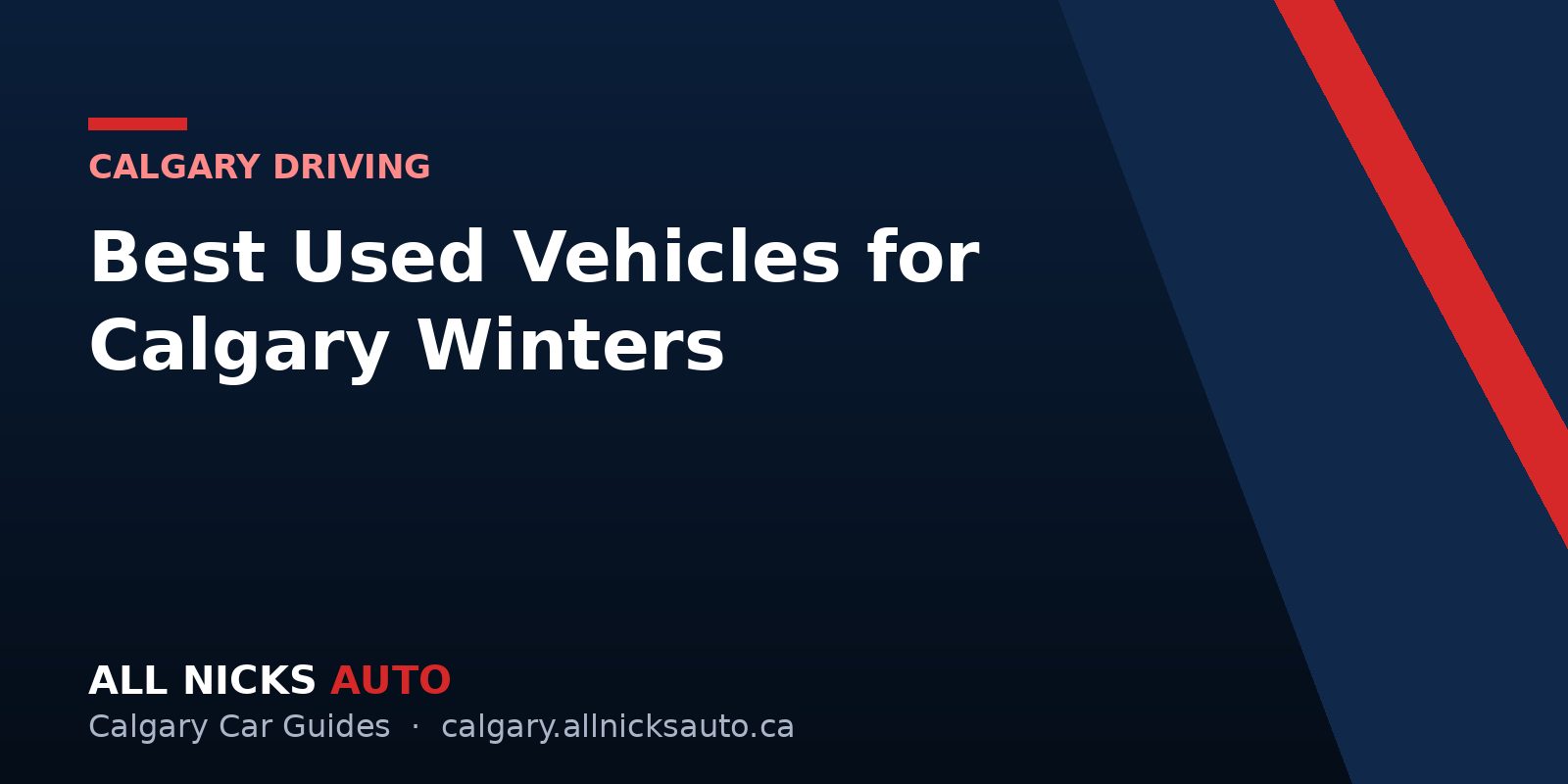 Best Used Vehicles for Calgary Winters